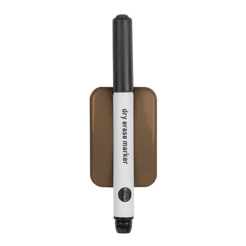 Rotulador de fácil borrado con borrador magnético marrón